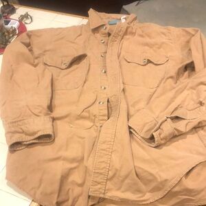 Vtg woolrich cotton chamois shirt